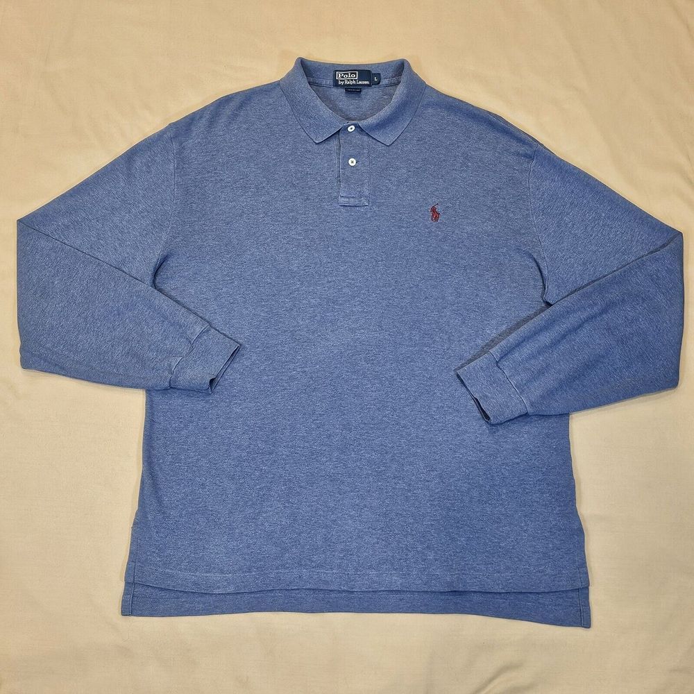Polo Ralph Lauren Blue Long Sleeve Polo Shirt